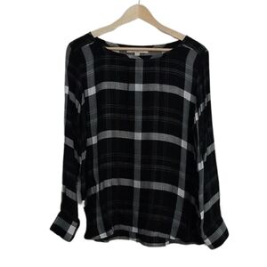 LOFT plaid blouse - size S